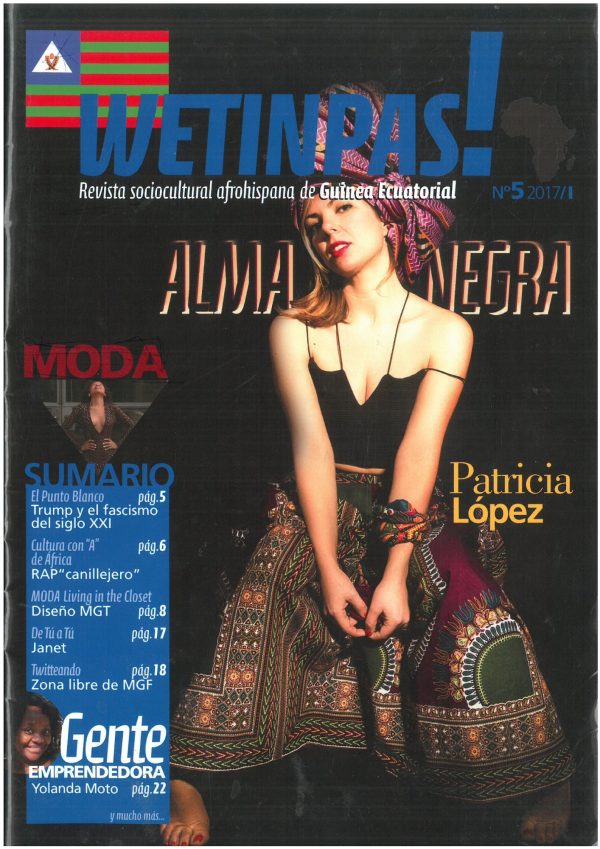 Portada de la revista Wetinpas! número 5 con la foto de Patricia López