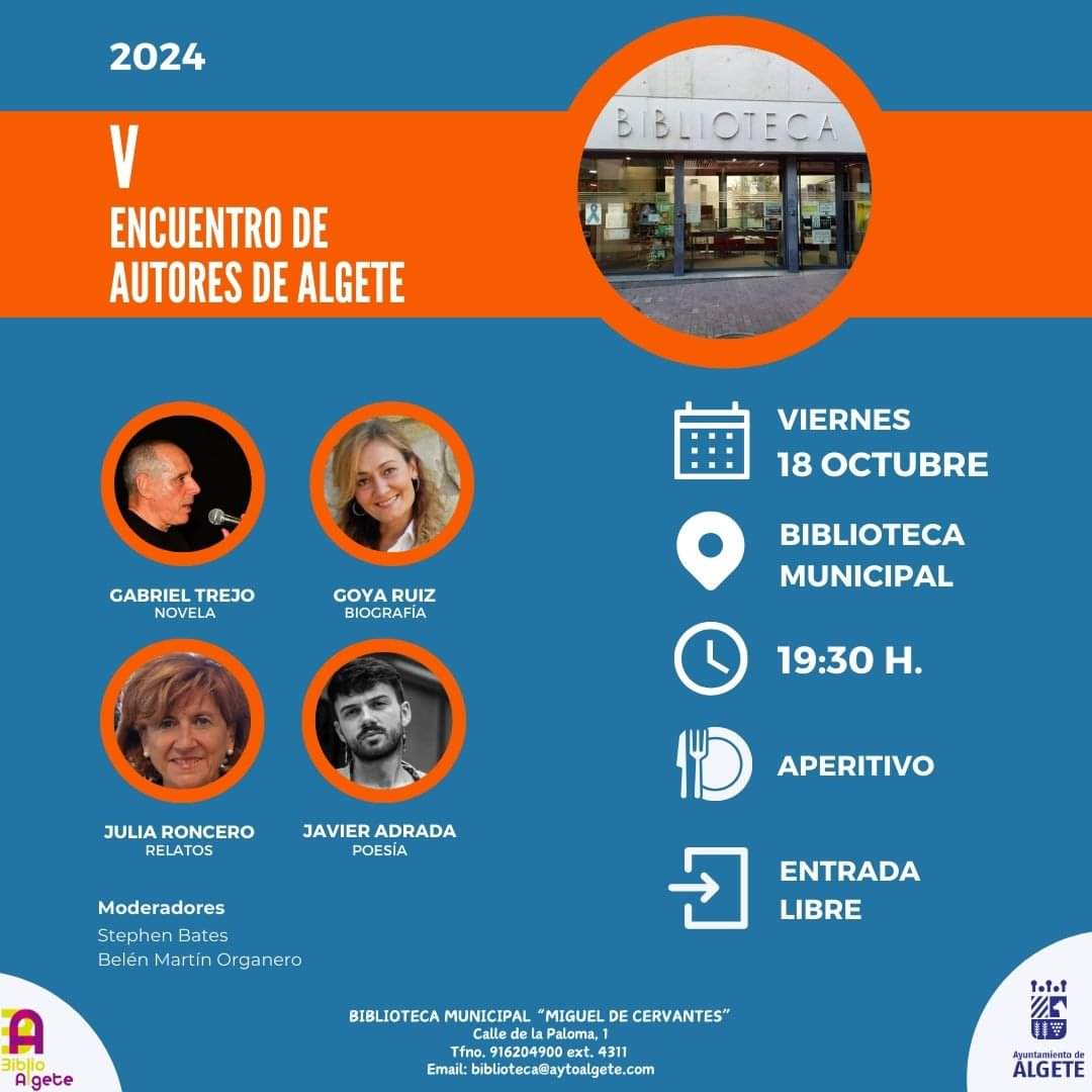 Cartel Encuentro de Autores de Algete