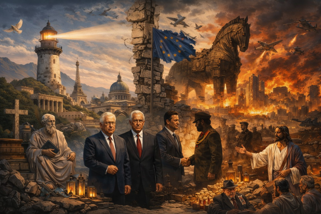 Imagen de portada, Europa a través del tiempo.